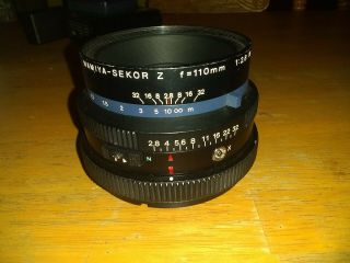 Vintage Mamiya Sekor Z F=110mm 1:2.  8 W Professional Lens