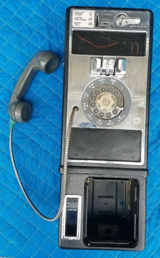 Vintage Bell Rotary Pay Telephone,  Coin Operated Phone,  At&t Electric