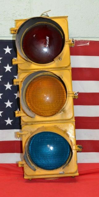 Vintage 8 3/8 " Eagle Signal Traffic Stop Red Light