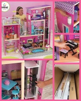 Kidkraft Girls Uptown Dollhouse With Furniture,