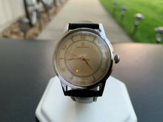 Rare Vintage Eterna Matic Stainless Steel Swiss 17 Jewels Automatic Watch
