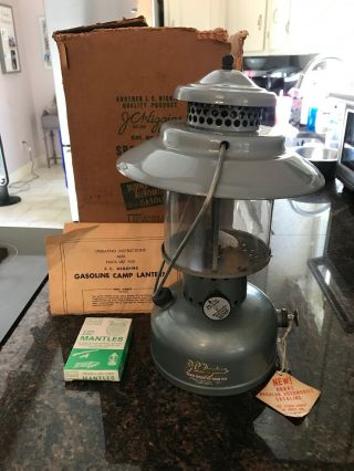 Vintage J C Higgins Sears Roebuck Single Mantle Gas Lantern W/box