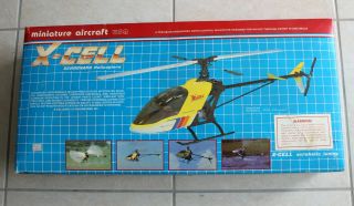 Vintage Miniature Aircraft Usa 60 Series X - Cell Schoonard Rc Helicopter Kit