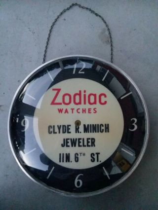 Vintage Zodiac Watches Advertising Clock Pam Advertising Clock Repair