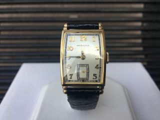 Very Rare Vintage Hamilton 980 10k Gold Filled 17 Jewels " Myron " Watch