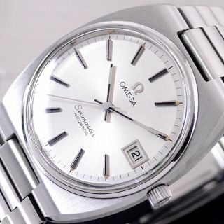 Vintage Omega Seamaster Automatic Silver Dial Date Dress Men 