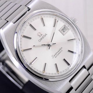 VINTAGE OMEGA SEAMASTER AUTOMATIC SILVER DIAL DATE DRESS MEN ' S WATCH RARE ITEMS 2