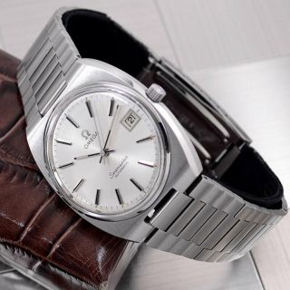 VINTAGE OMEGA SEAMASTER AUTOMATIC SILVER DIAL DATE DRESS MEN ' S WATCH RARE ITEMS 6