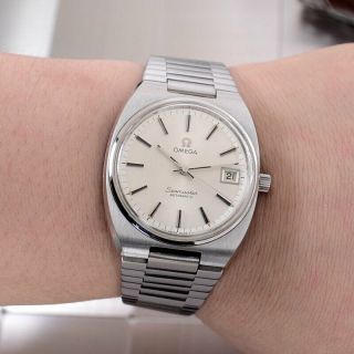 VINTAGE OMEGA SEAMASTER AUTOMATIC SILVER DIAL DATE DRESS MEN ' S WATCH RARE ITEMS 8