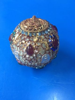 Rare Crystal Bell Takrud Old Amulet Somdej Lp.  Toh Wat Phra Kaew Buddha 99