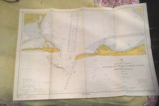 Vtg Nautical Chart C&gs 873/ 874 Alabama Intracoastal Waterway