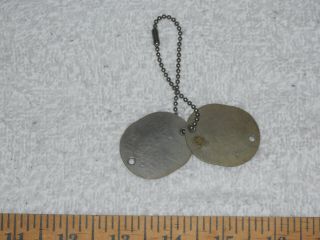 Vintage WW2 Era USN Dog Tags US Military 2