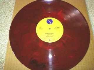 Madonna Borderline Uk Black/red Marbled 12 " Vinyl Test Pressing :very Rare Promo