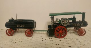 Vintage Case Steam Engine Tractor With Water Wagon Toy Irvins