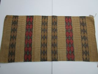 Vintage Native American Indian Navajo Rug Runner Blanket Folk Art Master 61 Inch