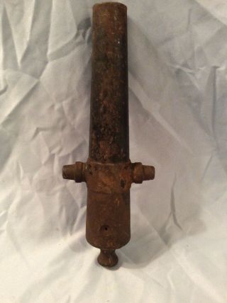 Antique Cast Iron Black Powder Signel Cannon