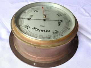 VINTAGE Sestrel Marine Barometer - F.  Smith & Son Southampton - English Made 7