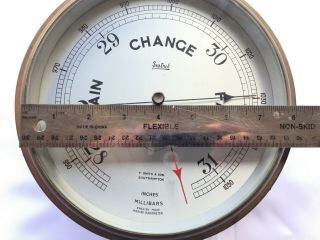 VINTAGE Sestrel Marine Barometer - F.  Smith & Son Southampton - English Made 8