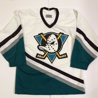 Authentic Anaheim Mighty Ducks Ccm Jersey 44 Center Ice Vintage 1993 - 1995