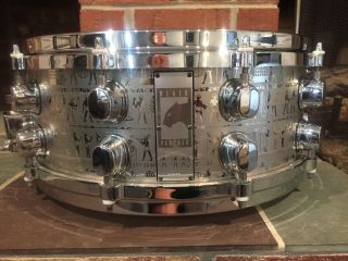 Mapex Black Panther Babylonian Egyptian 5.  5x14” Snare Ultra Rare Collectors Item