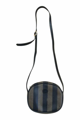 Fendi Vintage Classic Pequin Striped Cross Body Messenger Bag (s)