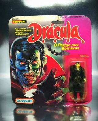 Dracula Action Figure - Terror Series - Glasslite Brazil - - Ultra Rare