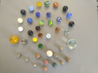 Vintage & Antique Toy Marbles,  Glass/stone/clay,  1800 