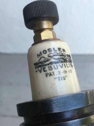 Vintage,  Very rare,  antique Mosler Vesuvius Huge spark plug 3