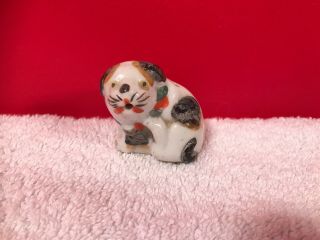 Antique Clay Japan Japanese Cat Netsuke Rare