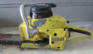 VINTAGE COLLECTIBLE MCCULLOCH PRO MAC 60 CHAINSAW WITH 16 