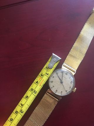 Rare Vintage 9ct Gold Longines 12.  68m Mens Gents Mechanical Wind Wristwatch Watc 11