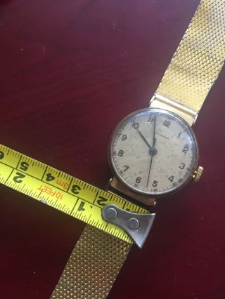 Rare Vintage 9ct Gold Longines 12.  68m Mens Gents Mechanical Wind Wristwatch Watc 12
