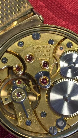 Rare Vintage 9ct Gold Longines 12.  68m Mens Gents Mechanical Wind Wristwatch Watc 9