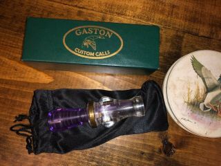 Gaston Custom Calls Vintage acrylic single reed duck call 2