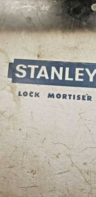Vintage Stanley Lock Mortising Tool,  LM1.  01,  In Steel Case, 8