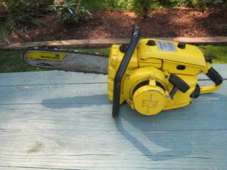 Vintage Mcculloch Mac 250 Chainsaw With 14 " Bar Collectors Saw Se