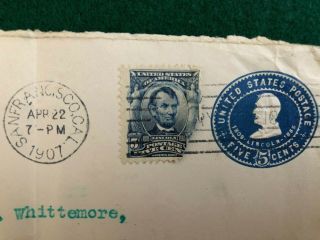 1907 Korean Missionary Whittemore Letter Cover San Francisco America US Korea 3