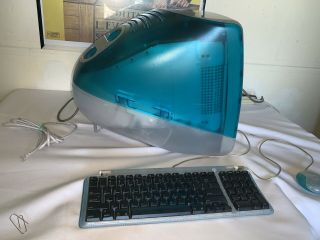 Vintage iMac G3 1999 in Pristine blueberry - Glass cameo 4