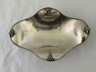 Austrian Or Italian Handmade 800/1000 Silver Serving Bowl Centerpiece 366 Grams