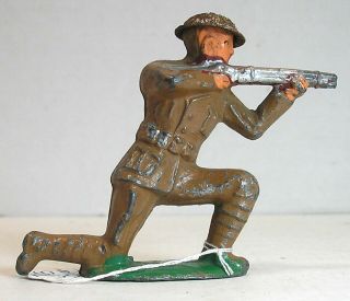 Vintage Dimestore Figures - Barclay 703 Sniper Kneeling (b13)