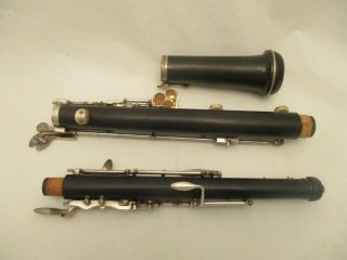 Vintage Noblet Paris France Oboe Woodwind Instrument in LeBlanc Case 4
