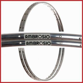 Nos Ambrosio Rims 28 " 700c 32h Vintage Tubulars Crono Lightweight Time Trial