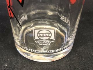 RARE 1970’s Pepsi Space Mouse & Mighty Mouse Collectible Glasses 10