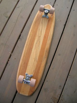 Vintage hobie surfer wooden skateboard sidewalk surfboard 1960s multi lam 5