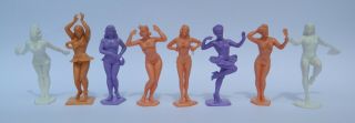 Rare American Beauties Dolls Complete Set Of 8 Pin Up Sexi Girls Reissue 3