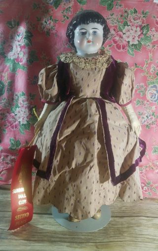 Antique German Child China Head Doll Alt Beck & Gottschalck Abg Highland Mary