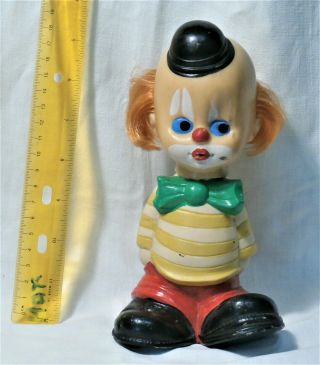 Cico Clown Vintage Rubber Toy Doll Little Boy Child,  Jugoplastika Jugoslavia