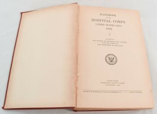 Handbook of the Hospital Corps United States Navy 1939 7