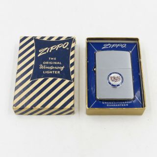 Vintage Zippo Lighter Uss U.  S.  Steel Corporation Pat.  2517191 Nib