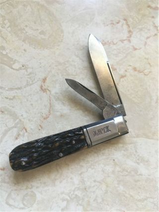 Old Vintage Antique XLNT Stag Handle Barlow Knife Germany 2